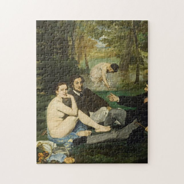 Edouard Manet - Luncheon On The Grass Jigsaw Puzzle (Vertical)