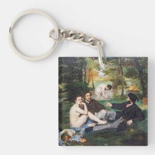 Edouard Manet - Luncheon on the Grass Keychain