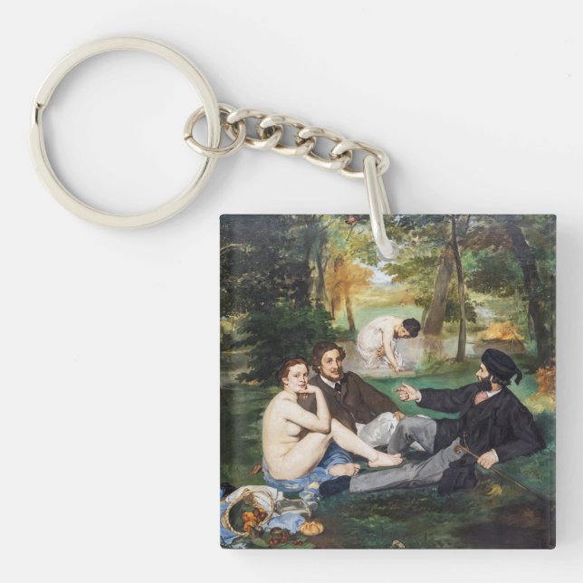 Edouard Manet - Luncheon on the Grass Keychain (Front)