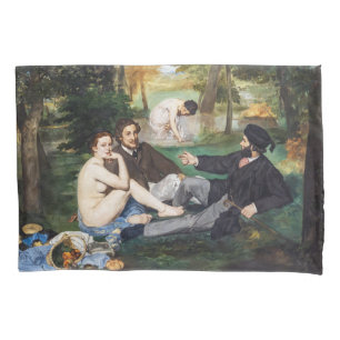 Edouard Manet - Luncheon on the Grass Pillowcase