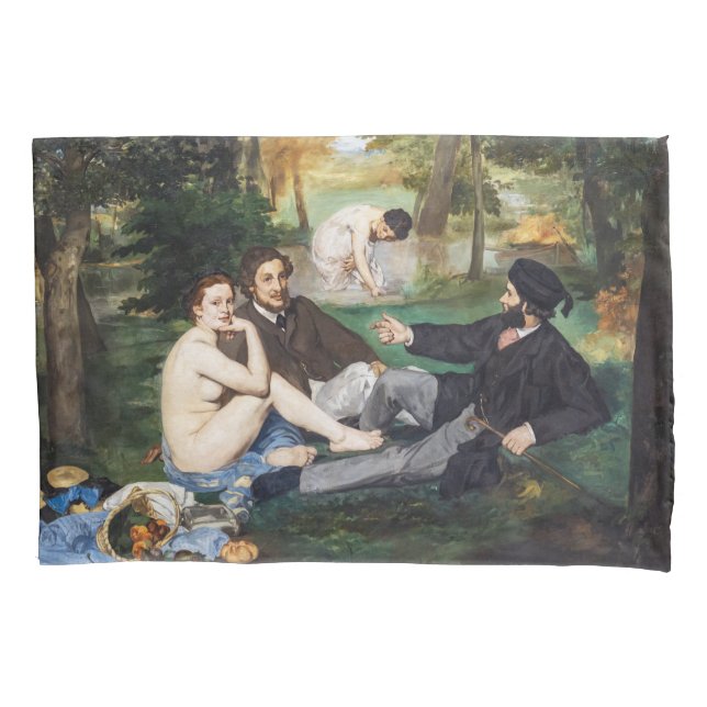 Edouard Manet - Luncheon on the Grass Pillowcase (Front)