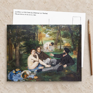 Edouard Manet - Luncheon on the Grass Postcard