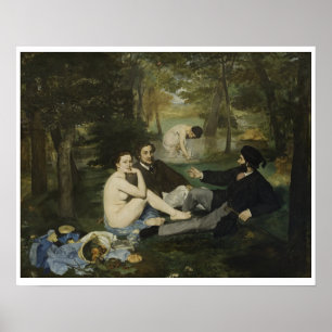 Edouard Manet - Luncheon on the Grass Poster