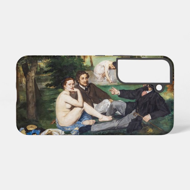 Edouard Manet - Luncheon on the Grass Samsung Galaxy S22 Case (Back Horizontal)