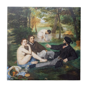Edouard Manet - Luncheon on the Grass Tile