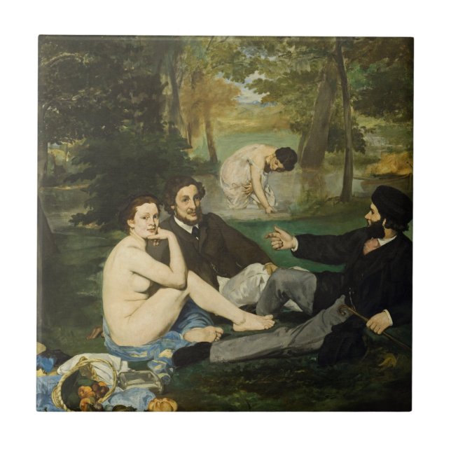 Edouard Manet - Luncheon On The Grass Tile (Front)