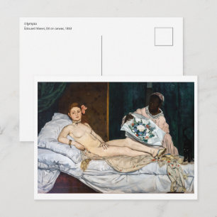 Edouard Manet - Olympia Postcard