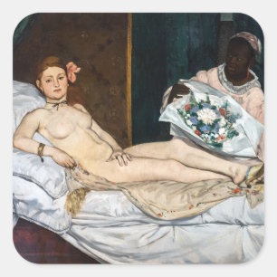 Edouard Manet - Olympia Square Sticker