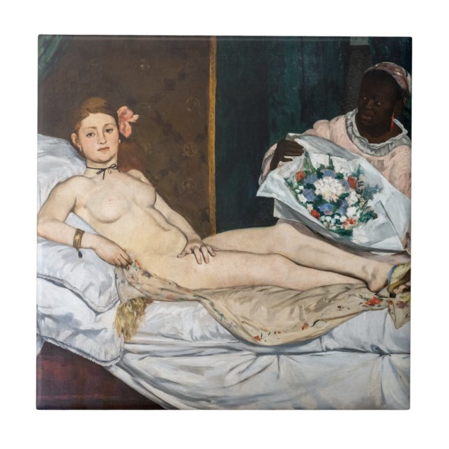 Edouard Manet - Olympia Tile (Front)