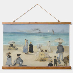 Edouard Manet - On the Beach, Boulogne-sur-Mer Hanging Tapestry