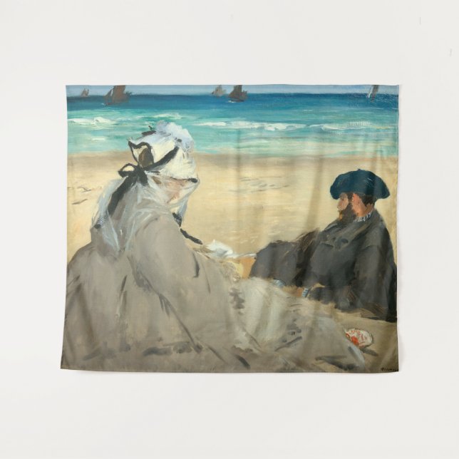 Edouard Manet - On the Beach Tapestry (Front (Horizontal))