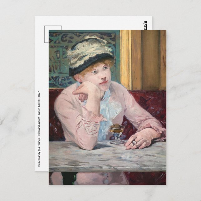 Edouard Manet - Plum Brandy Postcard (Front/Back)