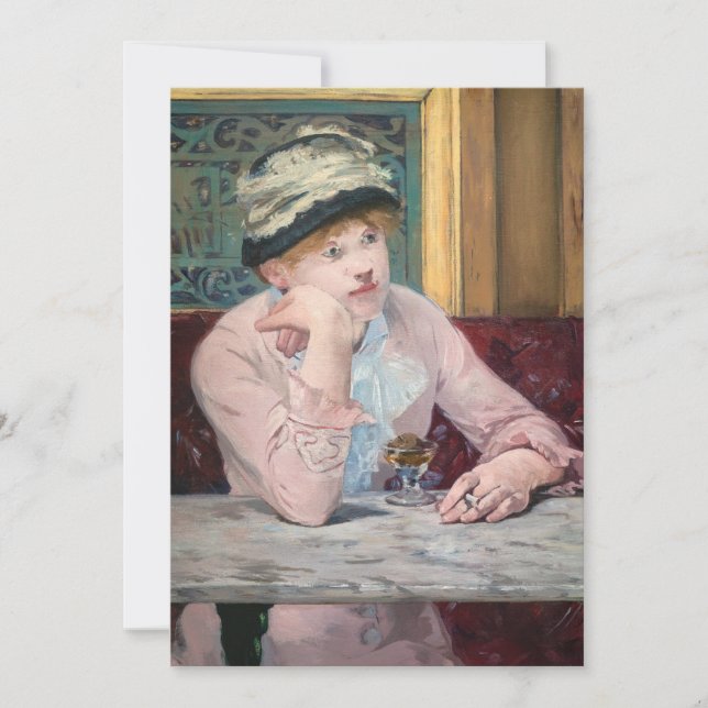 Edouard Manet - Plum Brandy Thank You Card (Front)