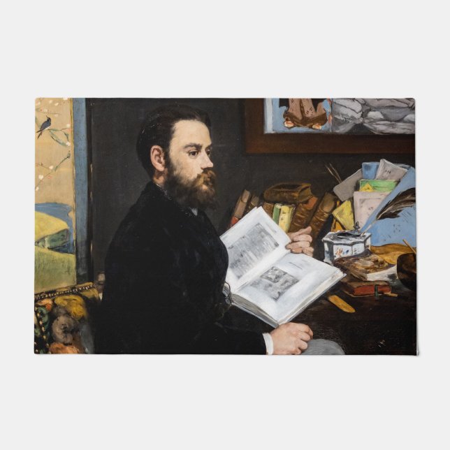 Edouard Manet - Portrait of Emile Zola Doormat (Front)