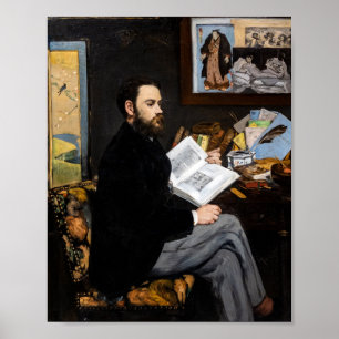 Edouard Manet - Portrait of Emile Zola Poster