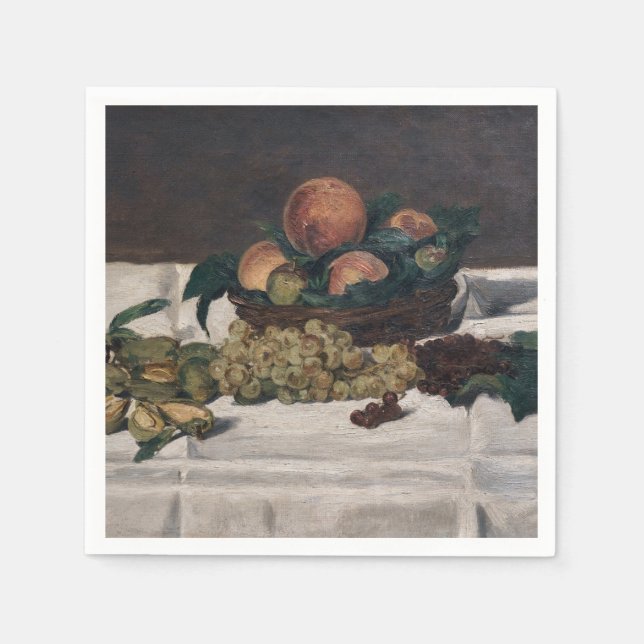 Edouard Manet - Still Life, Fruits on a Table Napkin (Front)
