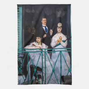 Edouard Manet - The Balcony / Le Balcon Kitchen Towel