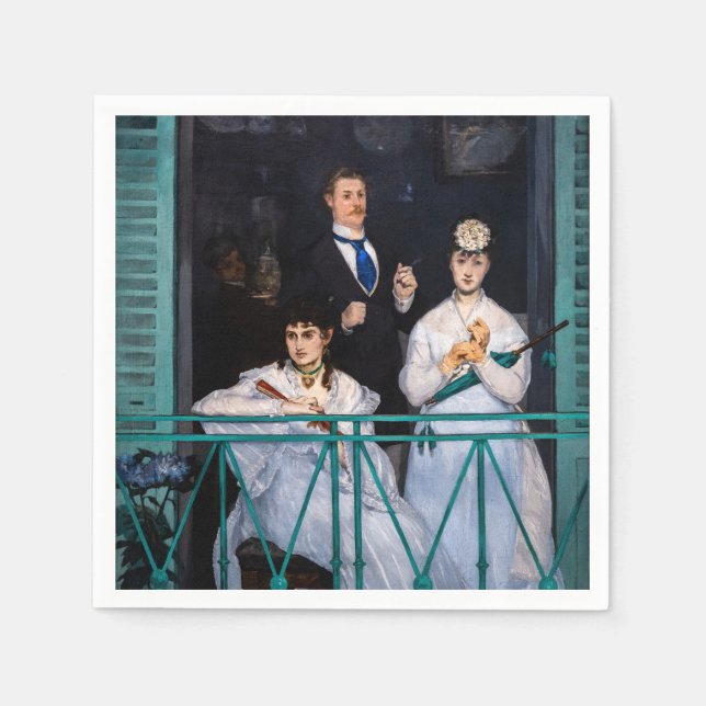 Edouard Manet - The Balcony / Le Balcon Napkin (Front)