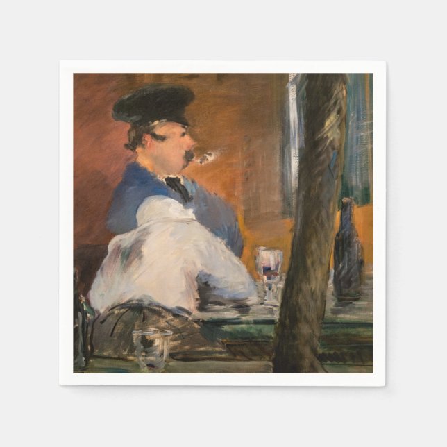 Edouard Manet - The Bar, Le Bouchon Napkin (Front)
