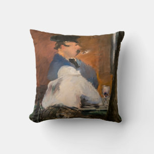 Edouard Manet - The Bar, Le Bouchon Throw Pillow