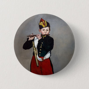 Edouard Manet - The Fifer / Young Flautist 2 Inch Round Button
