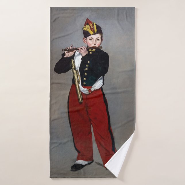 Edouard Manet - The Fifer / Young Flautist Bath Towel Set (Bath Towel)