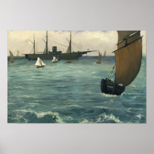 Edouard Manet - The Kearsarge at Boulogne Poster