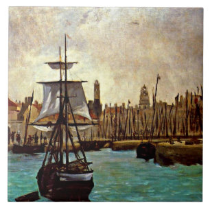 Edouard Manet - The Port of Bordeaux Tile