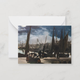 Edouard Manet - The Port of Boulogne by Moonlight Card