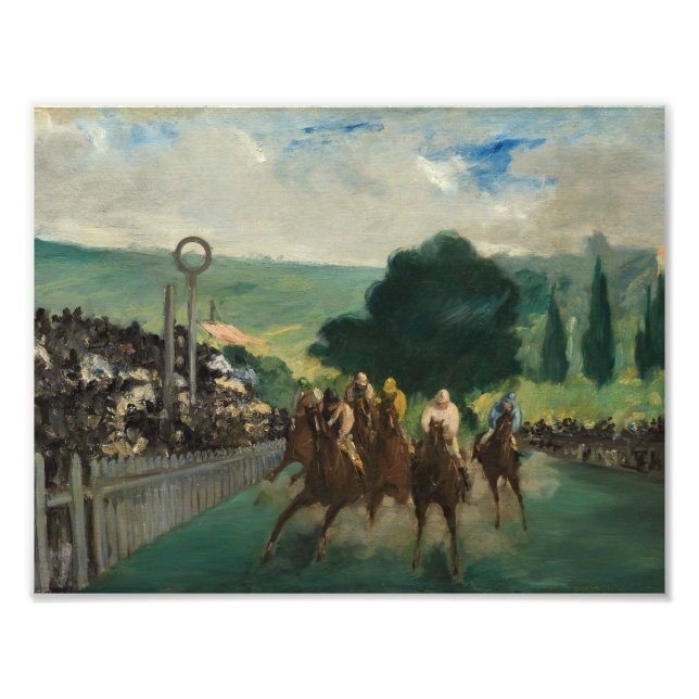 Edouard Manet - The Races at Longchamp Photo Print (Front)