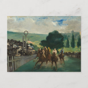 Edouard Manet - The Races at Longchamp Postcard