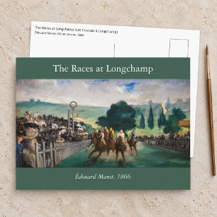 Edouard Manet - The Races at Longchamp Postcard