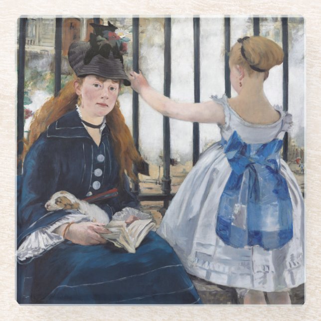 Edouard Manet - The Railway Glass Coaster (Front)