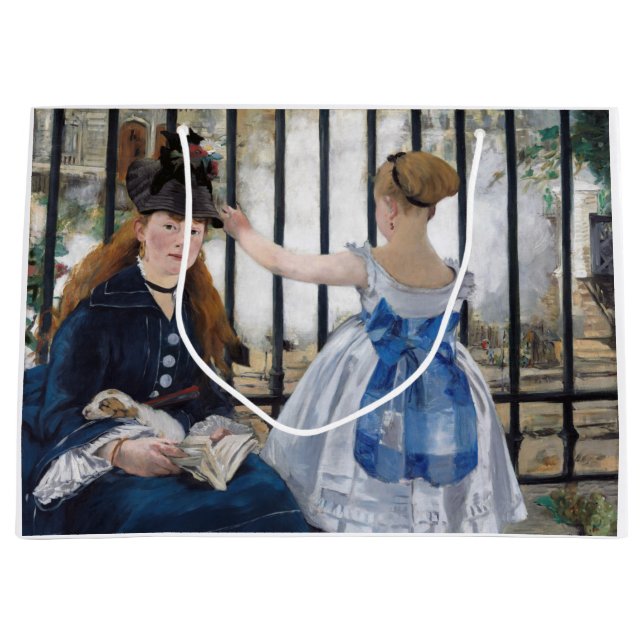 Edouard Manet - The Railway Large Gift Bag (Front)