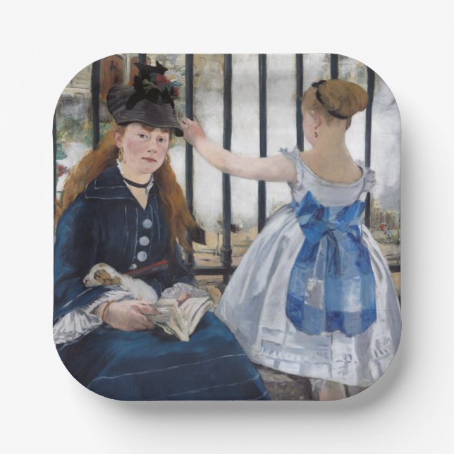 Edouard Manet - The Railway Paper Plate (Front)