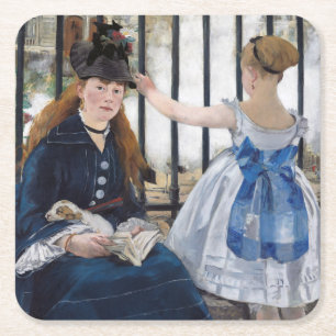 Edouard Manet - The Railway Square Paper Coaster