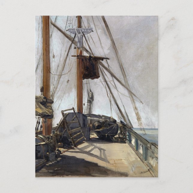 Édouard Manet The Ship's Deck Postcard (Front)