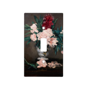 Edouard Manet - Vase of Peonies on  Small Pedestal Light Switch Cover