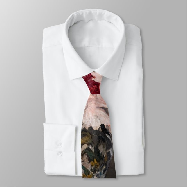 Edouard Manet - Vase of Peonies on  Small Pedestal Tie (Tied)