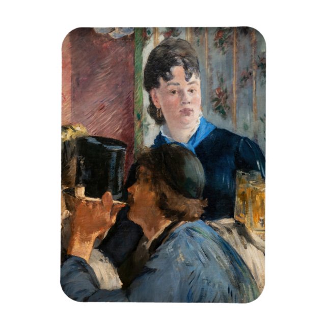 Edouard Manet - Waitress Serving Beer Magnet (Vertical)
