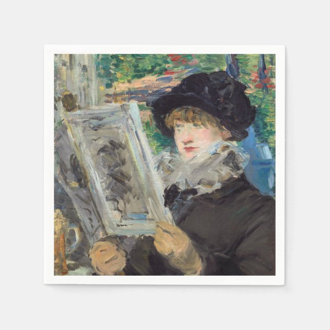 Edouard Manet - Woman Reading Napkin (Front)
