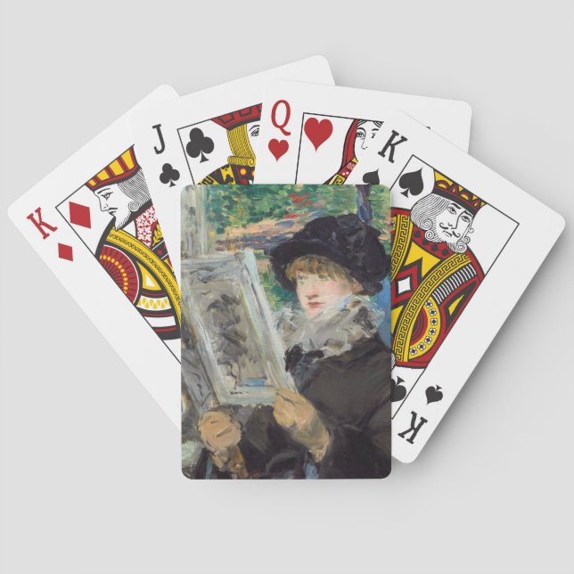 Edouard Manet - Woman Reading Playing Cards (Back)