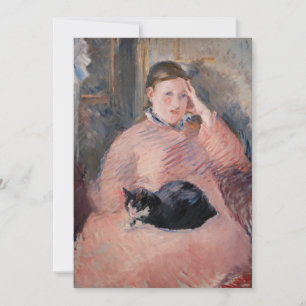 Edouard Manet - Woman with a Cat Invitation