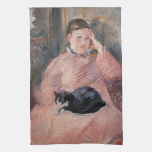 Edouard Manet - Woman with a Cat Kitchen Towel