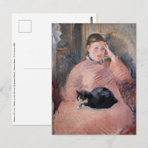Edouard Manet - Woman with a Cat Postcard