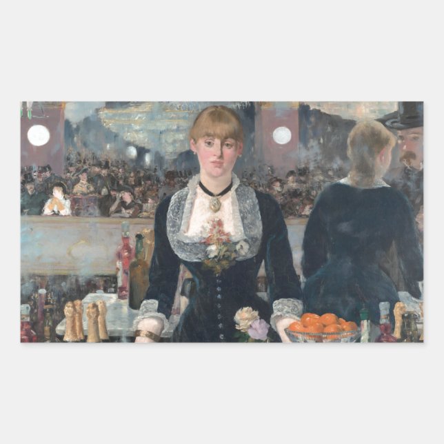 Edouard Manet's A Bar at the Folies-Bergère Sticker (Front)