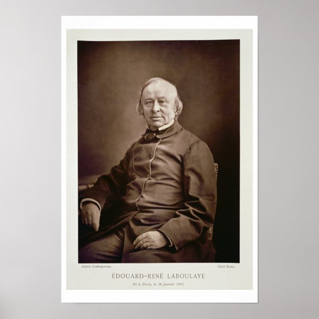 Edouard-Rene Laboulaye (1811-83), from 'Galerie Co Poster (Front)