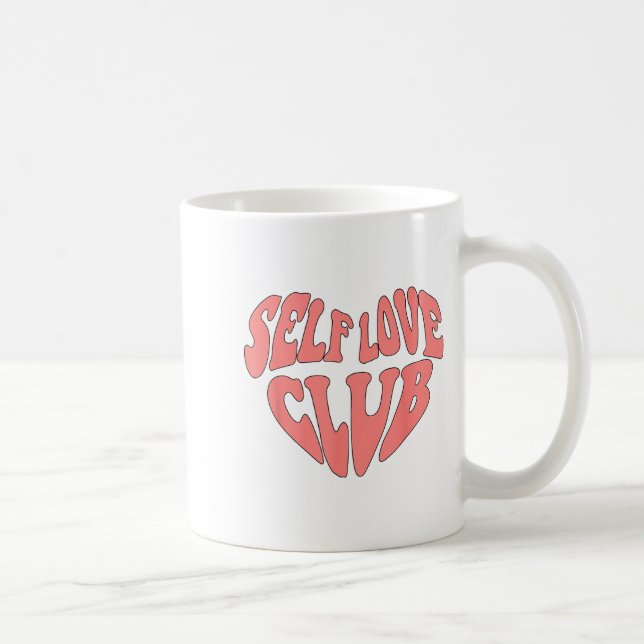Edr6 Retro Self Love Valentine Day Positive Valent Coffee Mug (Right)