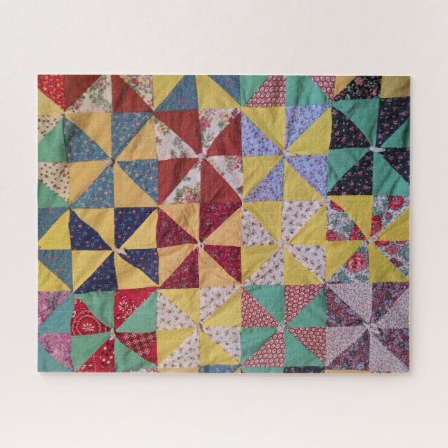Édredon fait main de puzzle (Horizontal)