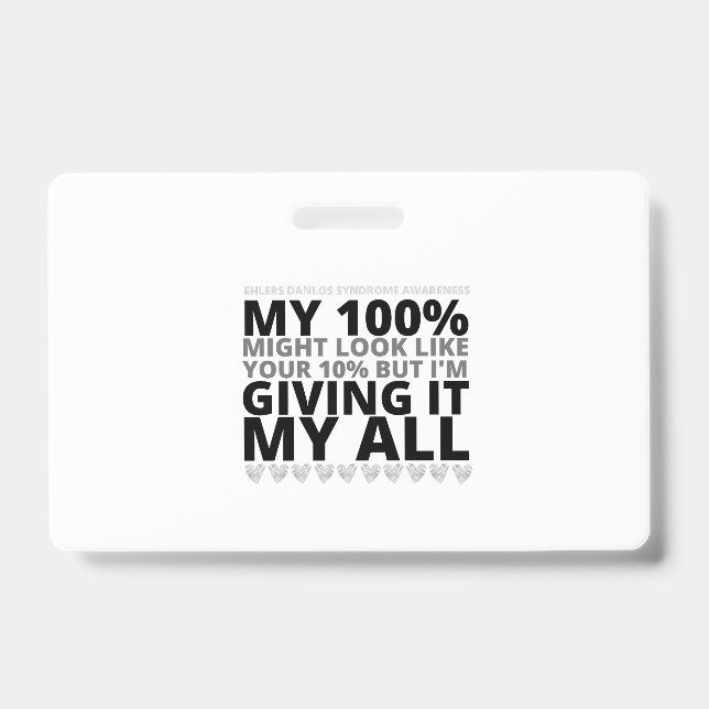 EDS AWARENESS BADGE (Front)